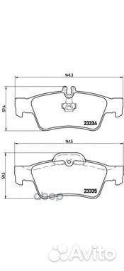 Колодки тормозные mercedes-benz W211/W212/W220