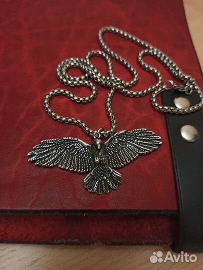 Кулон Ворон, сталь