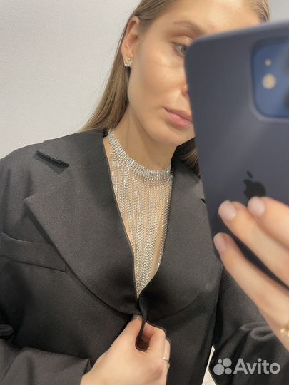 Чокер со стразами