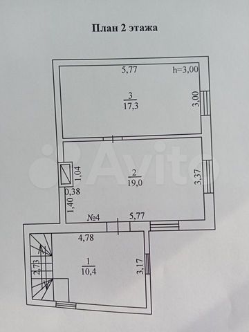 3-к. квартира, 91,9 м², 1/2 эт.