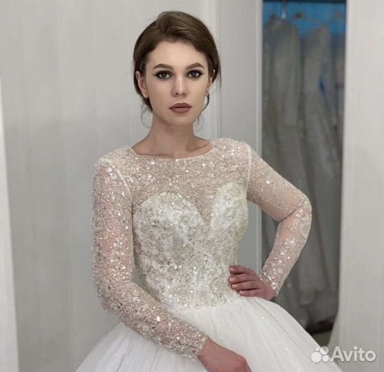 Свадебное платье пышное