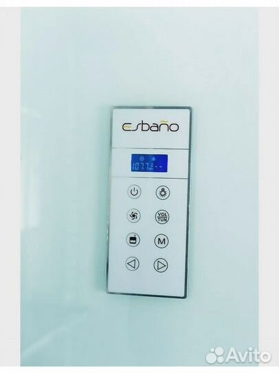 Кабина квадратная с крышей и LED освещением esbano-ES-L100CKR. размер: 100 х 100 х 210