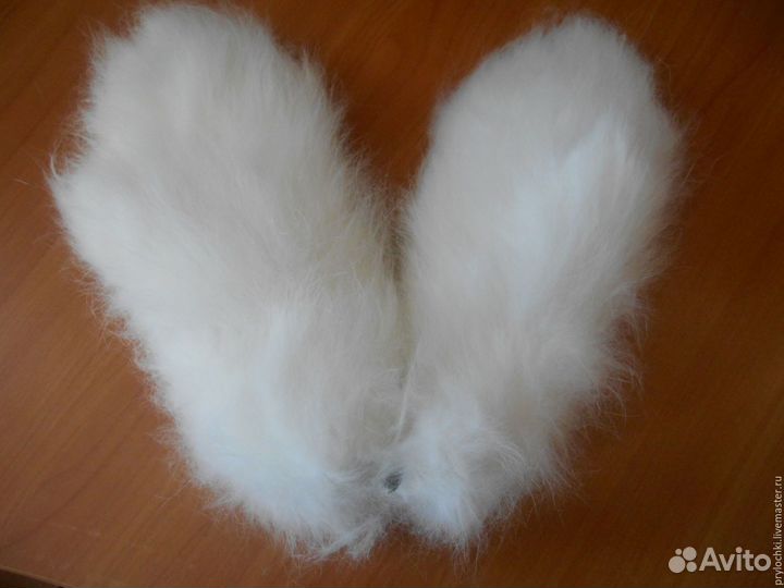 Варежки из кролика