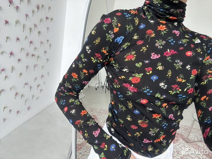 Вторая кожа Max&Co водолазка бадлон сетка