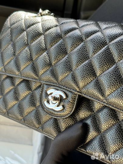 Сумка chanel flap зернистая