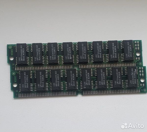 Память озу 30pin и 72pin