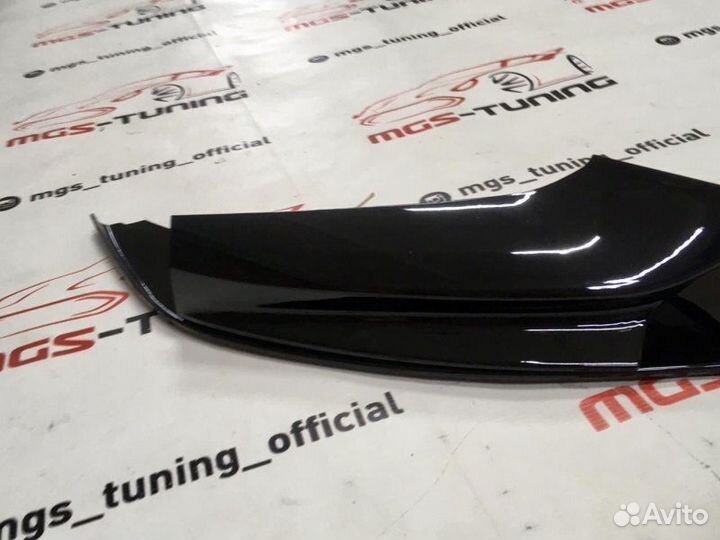 Губа BMW 5 series f10 M-Performance черный глянец