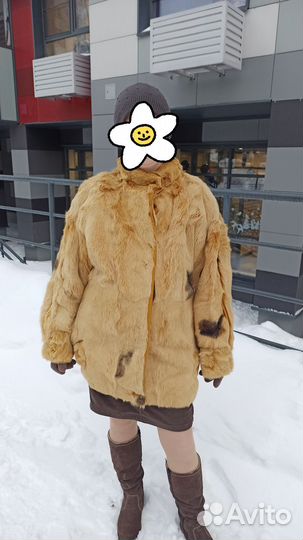 Шуба из кролика винтаж