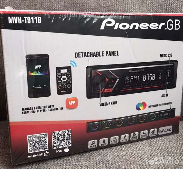 Процессорная автомагнитола 1 din pioneer