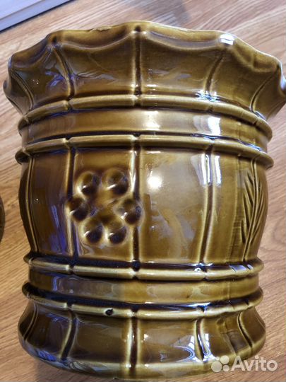 Набор кашпо керамика винтаж