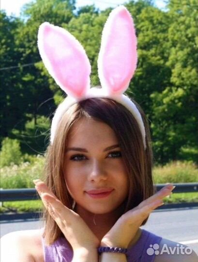 Милые уши кролика (зайца) ободок