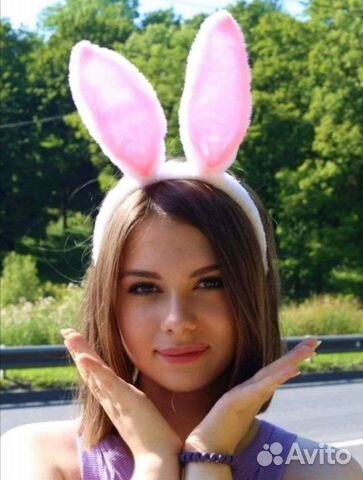 Милые уши кролика (зайца) ободок