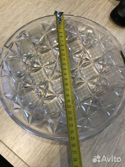 Хрустальная тарелка