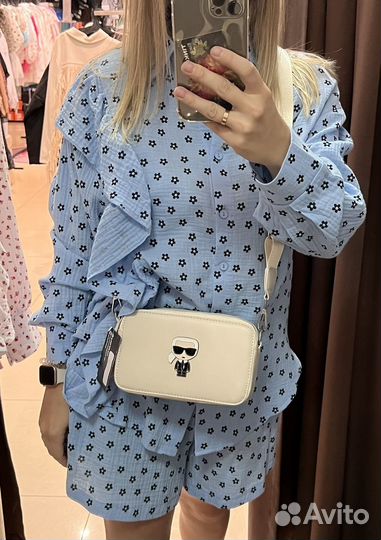 Муслиновый костюм женский рубашка шорты