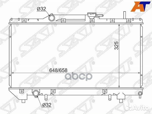 Радиатор Toyota Caldina (T190) 92-02 / Carina