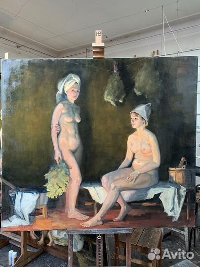 Картина маслом на холсте большая