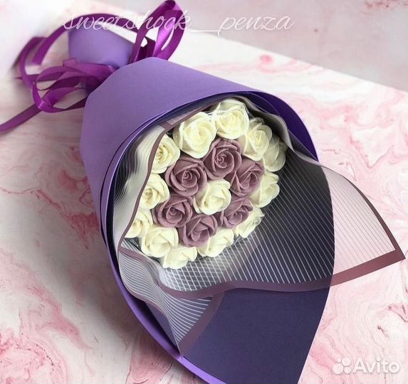 Съедобные букеты из шоколада