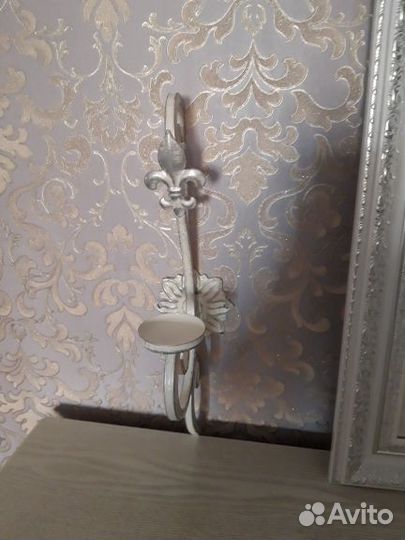 Подсвечник настенный кованый