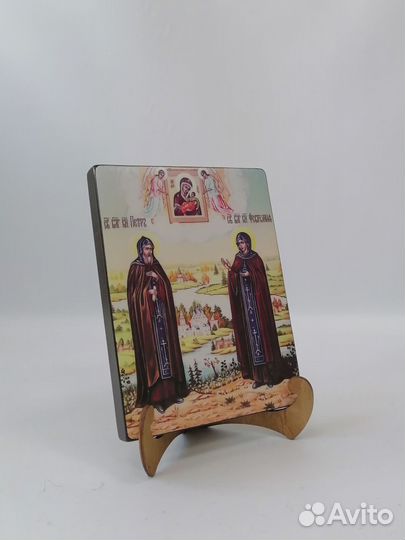 Петр и Феврония, 15x20x1,8 см, арт И8988