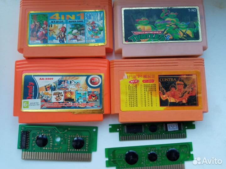 Картриджи sega и dendy