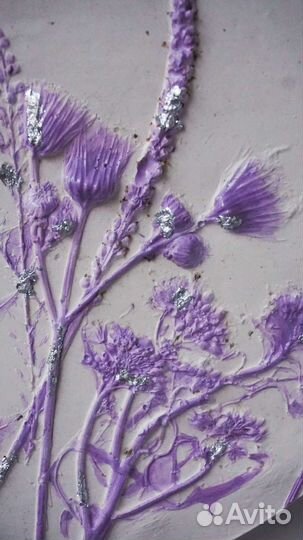 Ботанический барельеф/Гипсовое панно