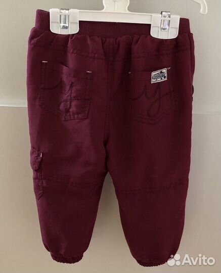 Брюки утеплённые размер 86