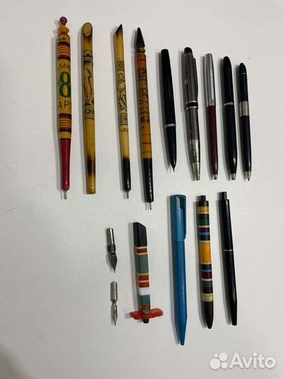 Ручки советские. шариковые и перьевые