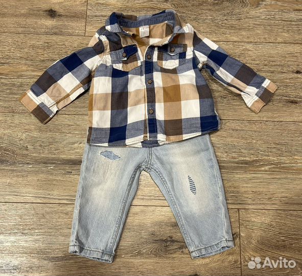 Джинсы для мальчика h&m, рубашка для мальчика h&m