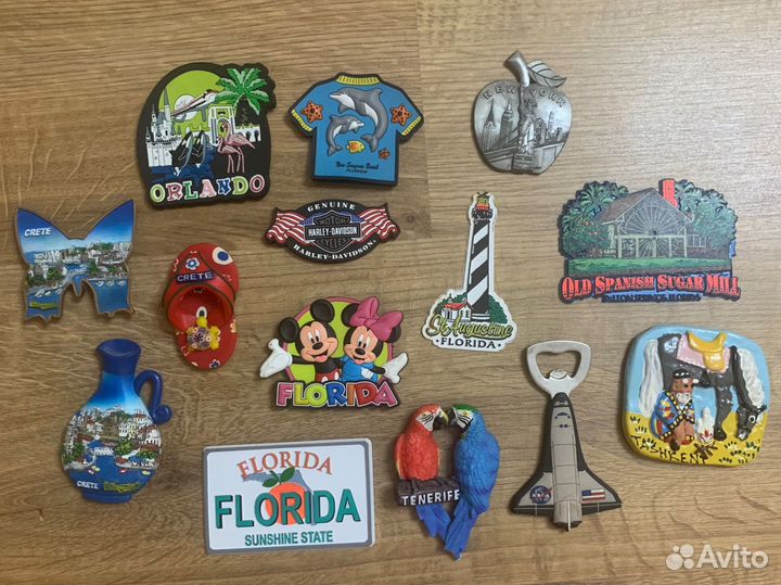 Магниты на холодильник из разных стран