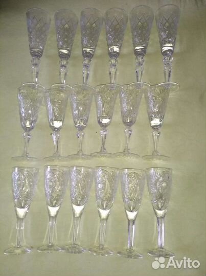 Фужеры хрустальные СССР