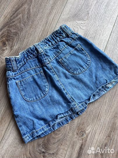 Юбка джинсовая шорты для девочки