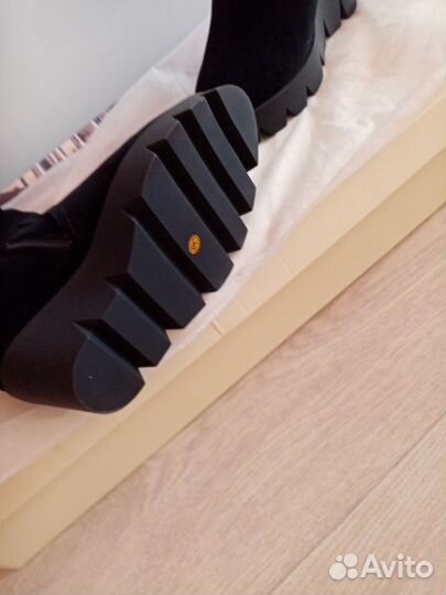 Сапоги новые зимние замшевые