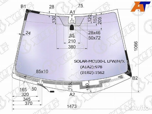 Стекло лобовое lexus RX300