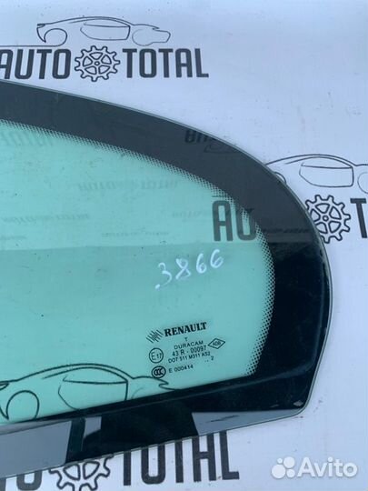 Стекло двери заднее левое Renault Fluence