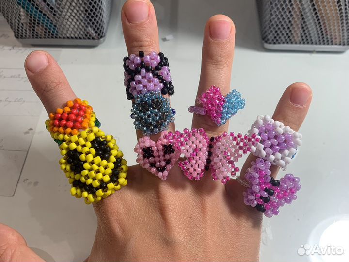 Кольца из бисера