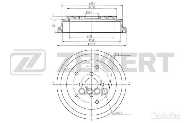 Барабан торм. задн. Suzuki Vitara (ET TA) 88