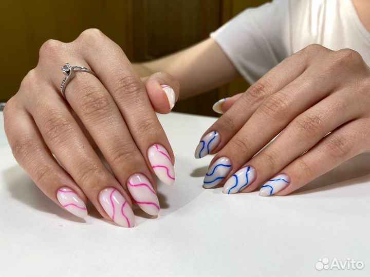 Маникюр, коррекция с покрытием