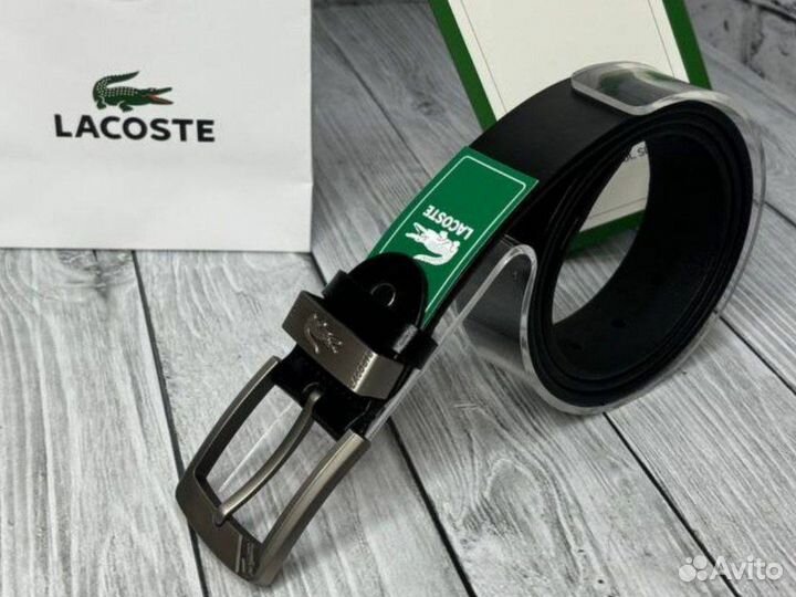 Ремень кожаный Lacoste мужской