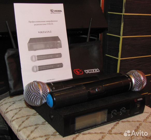 Микрофоны вокальные Volta 2ш US2 радио система Pro