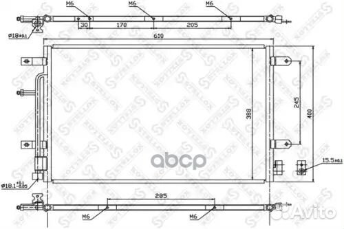 Радиатор конд Audi A4 1.8T-3.2 04 1045179sx