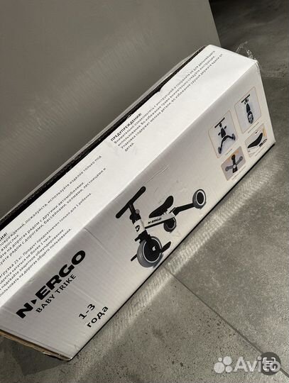 Велосипед трехколесный 1-3 года