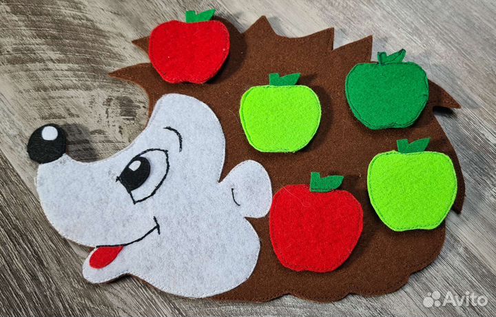 Развивающий ёжик из фетра