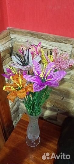 Букет из бисера