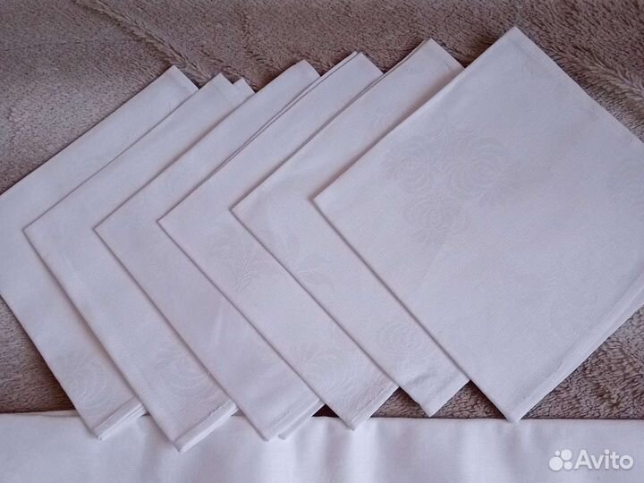 Скатерть и салфетки лен