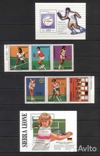 Чистые**марки, блоки, мл мира на тему 