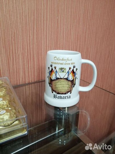 Пивная кружка Октоберфест, 3 высоких кружки