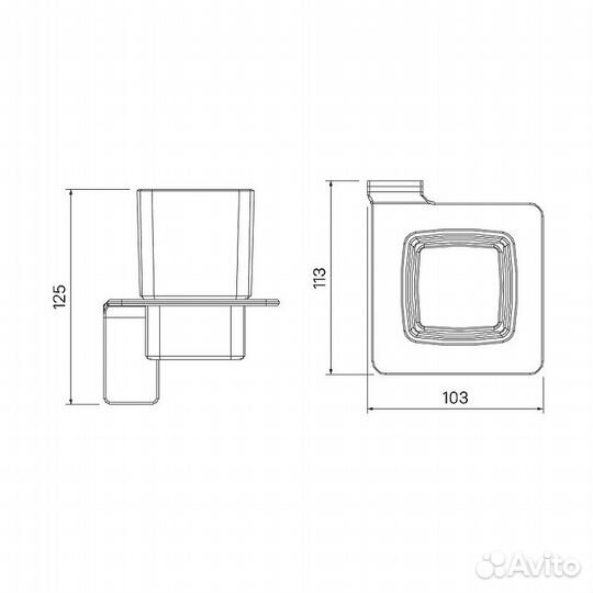 Подстаканник одинарный iddis Slide матовое стекло