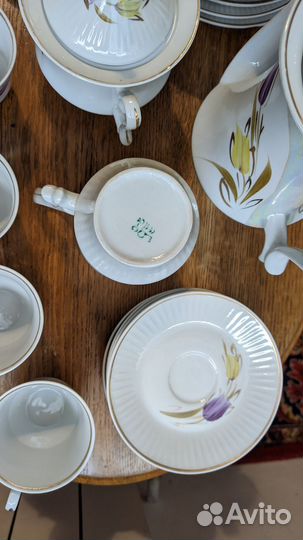 Сервиз кофейный СССР фарфор Барановка