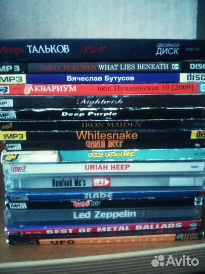 Аудио диски CD, MP3: рок, метал