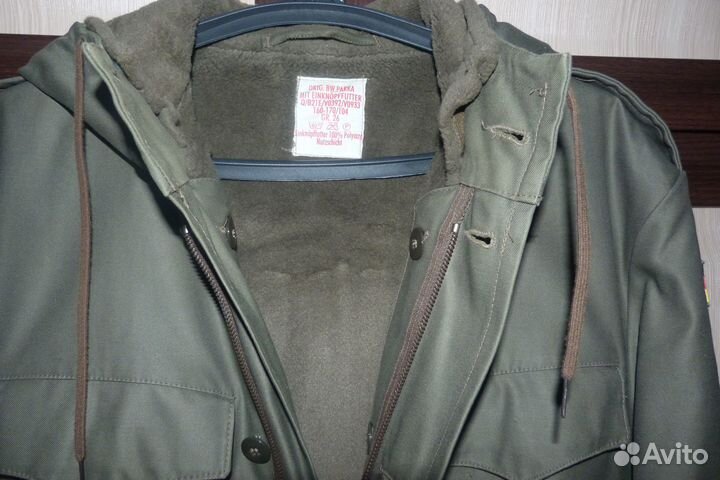 Куртка парка бундесвера олива с подстежкой. Новая